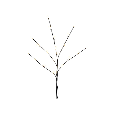 Gren med 20 LED lys H 45 cm