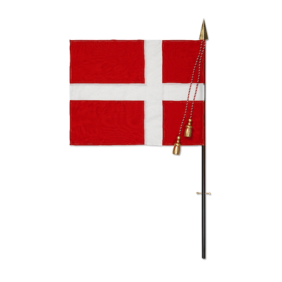 Kay Bojesen Figurines Fanebærer træfigur rød H 154 cm