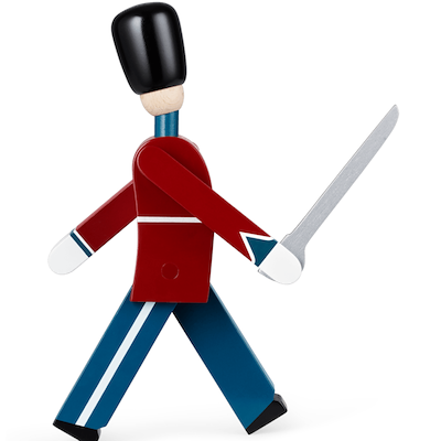 Kay Bojesen Officer Med Sabel lille træfigur rød