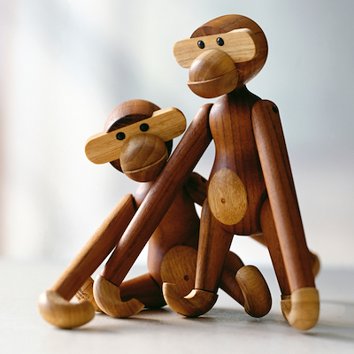 Kay Bojesen Abe stor 47 cm teak/limba
