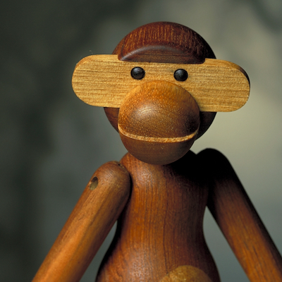 Kay Bojesen Abe stor 47 cm teak/limba