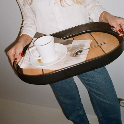 Rosendahl Carry Me bakke sort 50x35 cm