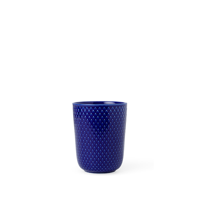 Lyngby Porcelæn Rhombe Color krus mørkeblå 33 cl