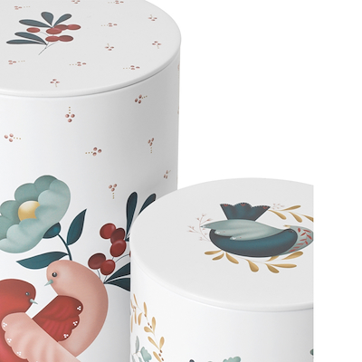 Rosendahl Grand Cru Cottage opbevaringsdåse 2 stk. Ø10+Ø11 cm