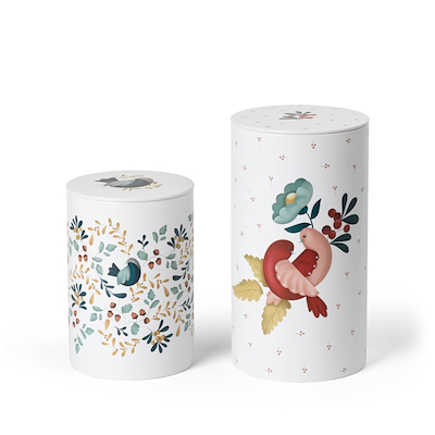 Rosendahl Grand Cru Cottage opbevaringsdåse 2 stk. Ø10+Ø11 cm