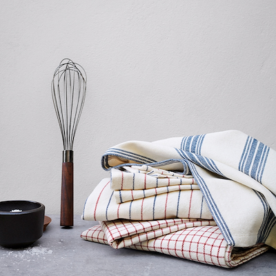 Rosendahl viskestykke i garn terracotta 50x70 cm