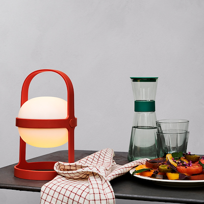 Rosendahl viskestykke i garn terracotta 50x70 cm