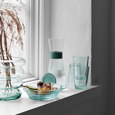Rosendahl Grand Cru Recycled vandkaraffel klar/grøn 90 cl