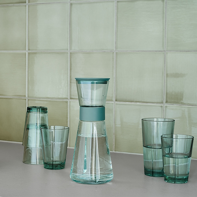 Rosendahl Grand Cru Recycled vandkaraffel klar/grøn 90 cl