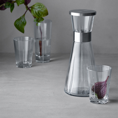 Rosendahl låg til vandkaraffel stål 8,5 cm