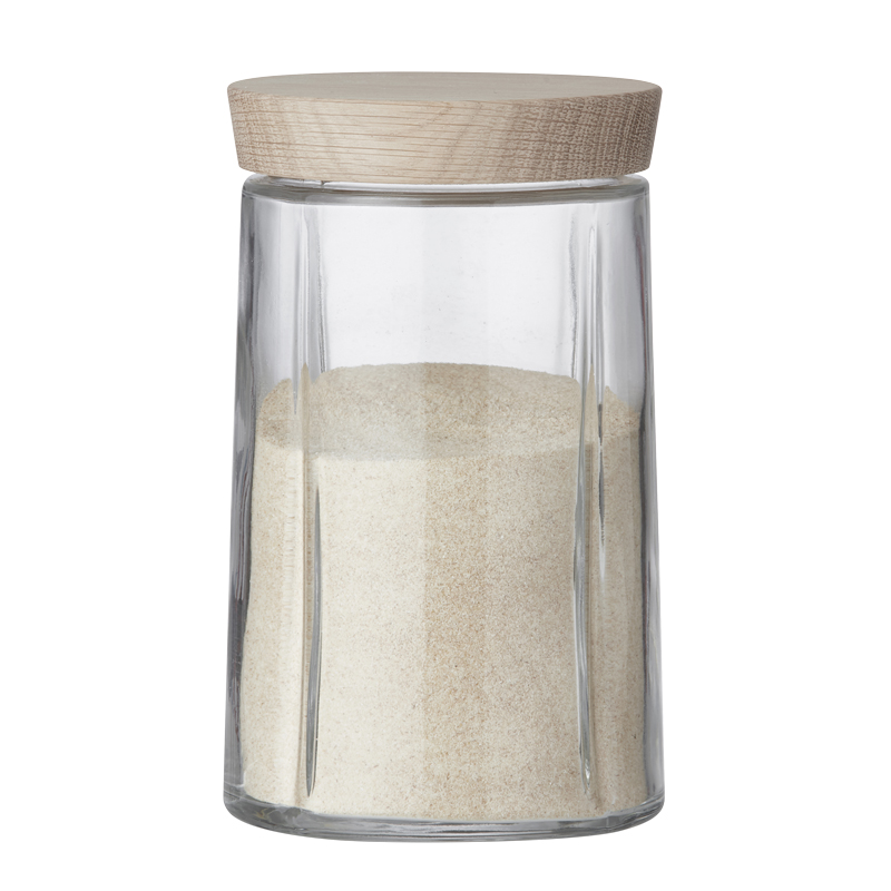 Rosendahl Grand Cru opbevaringsglas 1,0 liter låg i eg