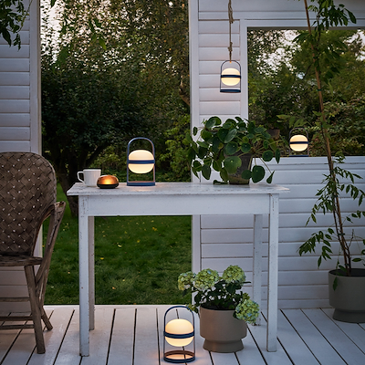 Rosendahl Soft Spot Solar Circular lanterne H25 cm sky blue