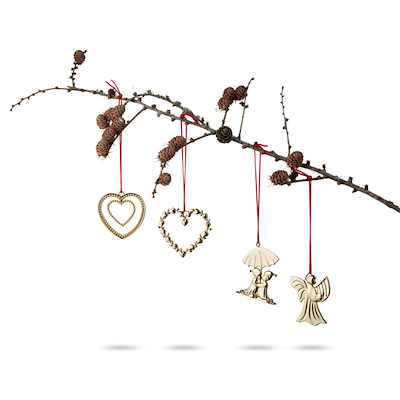 Rosendahl Karen Blixen kuglehjerte guld H7 cm