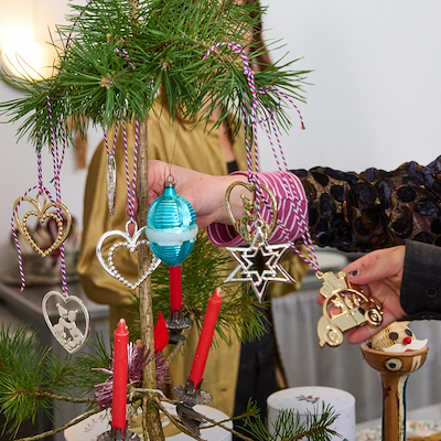 Rosendahl Karen Blixen Jul kyssenissser forsølvet H6,5 cm