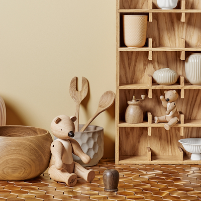 Kay Bojesen salt- og pebersæt eg/røget eg H6 cm