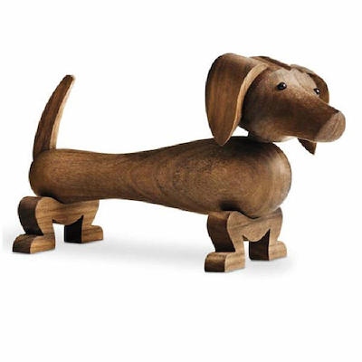 Kay Bojesen Gravhund mørkebrun