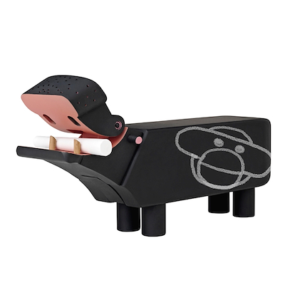 Kay Bojesen flodhest sort 12,5 cm