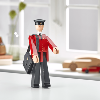 Kay Bojesen Postbud Einar rød 20 cm