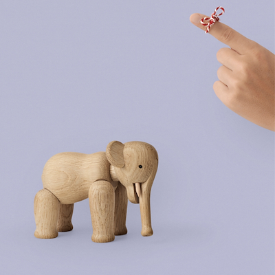 Kay Bojesen mini elefant eg H9,5 cm
