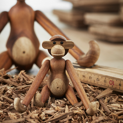 Kay Bojesen mini abe teak/limba 9,5 cm