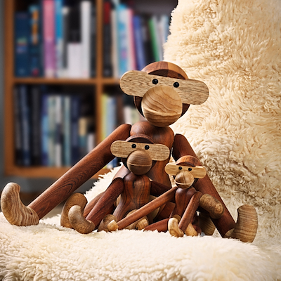 Kay Bojesen Abe mellem 28 cm teak/limba