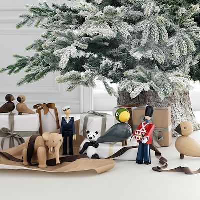 Kay Bojesen Marine træfigur mørkeblå 20,5 cm