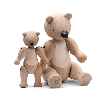 Kay Bojesen Bjørn mellem eg/ahorn 25 cm