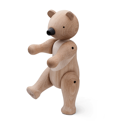 Kay Bojesen Bjørn mellem eg/ahorn 25 cm