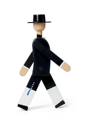 Kay Bojesen Norsk Bunad Mand sort/rød/