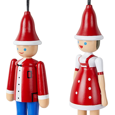 Kay Bojesen juleophæng Jule Ole og Jule Lise