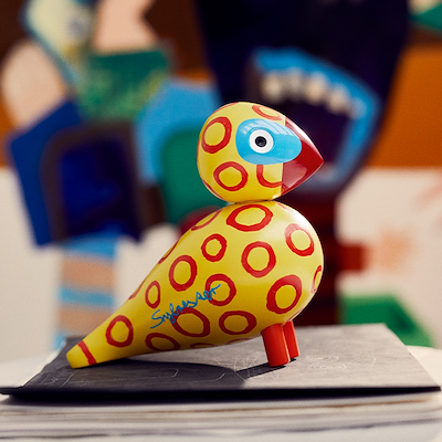 Kay Bojesen Sangfugl x Leif Sylvester Blue Eyes 2025 15,5 cm