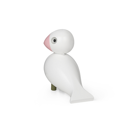 Kay Bojesen sangfugl Love hvid/rosa