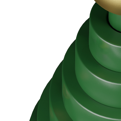 Kay Bojesen juletræ grøn 19,5 cm