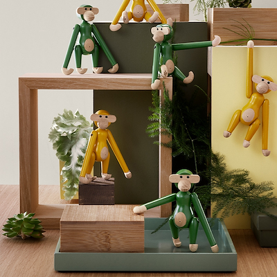 Kay Bojesen mini abe vintage grøn 9,5 cm