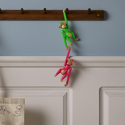 Kay Bojesen mini abe pink 9,5 cm