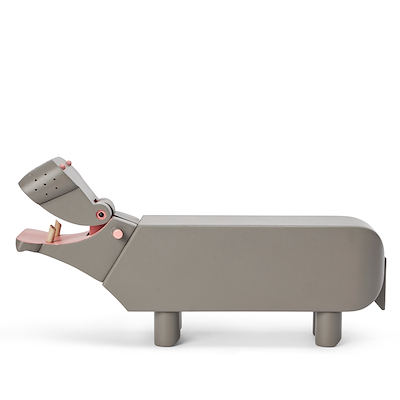 Kay Bojesen Liliput flodhest grå 6 cm