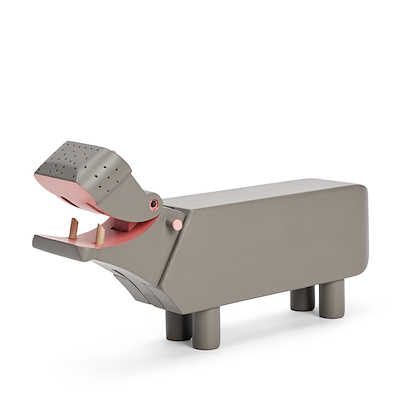 Kay Bojesen Liliput flodhest grå 6 cm