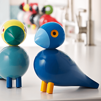 Kay Bojesen sangfugl Kay blå 15,5 cm