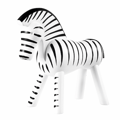 Kay Bojesen Zebra trædyr sort/hvid