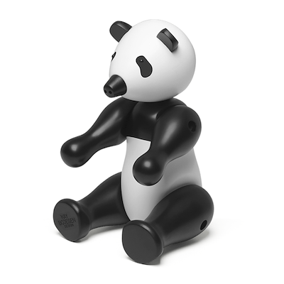 Kay Bojesen Panda figur mellem sort/hvid 25 cm