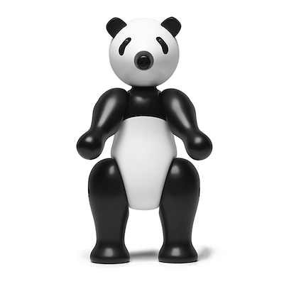Kay Bojesen Panda figur mellem sort/hvid 25 cm
