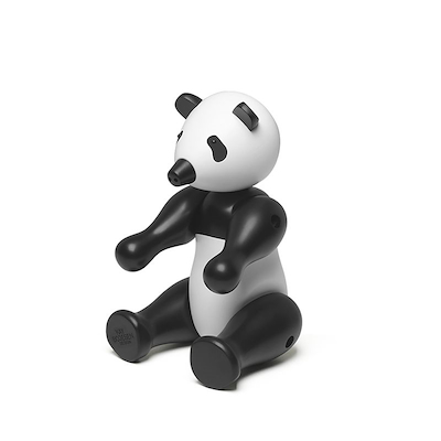 Kay Bojesen Panda træfigur hvid/sort 9,5 cm