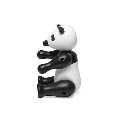 Kay Bojesen Panda træfigur hvid/sort 9,5 cm