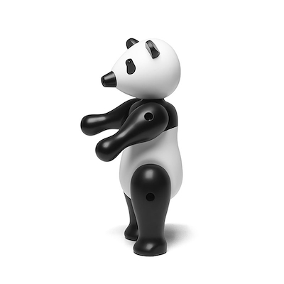 Kay Bojesen Panda træfigur hvid/sort 9,5 cm