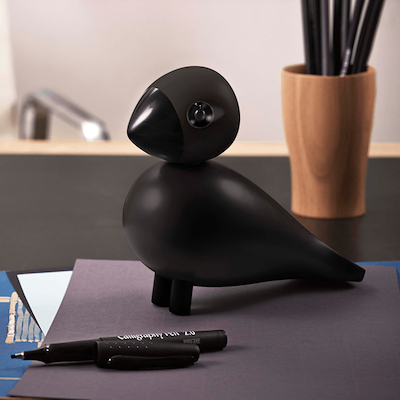 Kay Bojesen sangfugl Ravn sort 15,5 cm