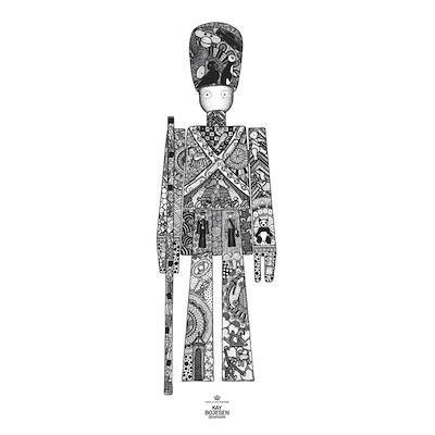 Kay Bojesen Galleri Garder plakat sort