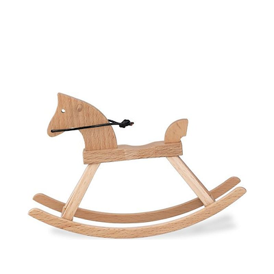 Kay Bojesen Figurines mini gyngehest bøg H 9,5 cm