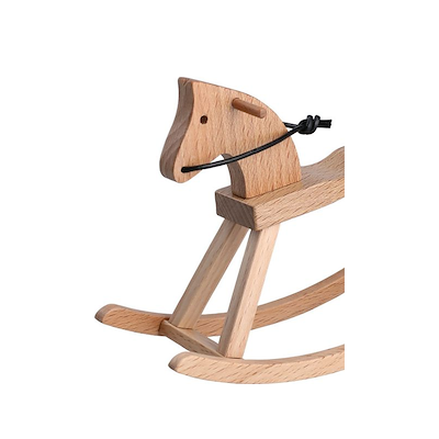 Kay Bojesen Figurines mini gyngehest bøg H 9,5 cm