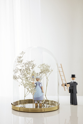 Kay Bojesen Hyrdinden træfigur lyseblå