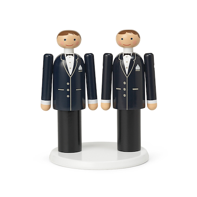 Kay Bojesen platform til Brudeparret hvid